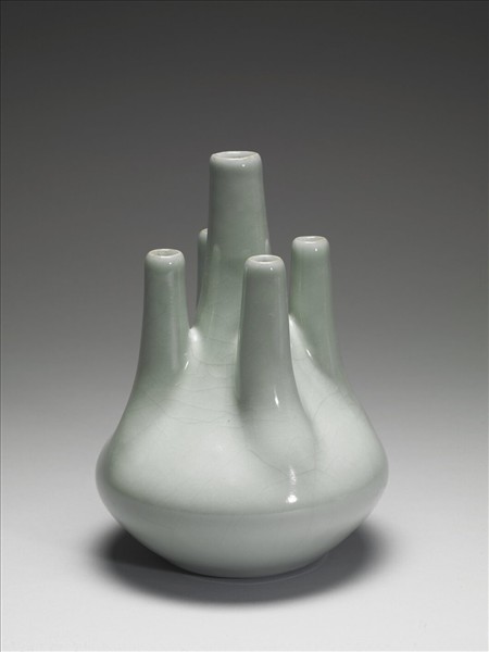 青瓷五管瓶