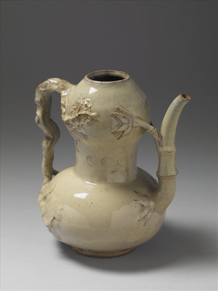 白瓷葫蘆式執壺