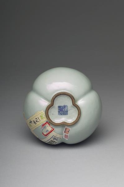 冬青釉三連葫蘆瓶