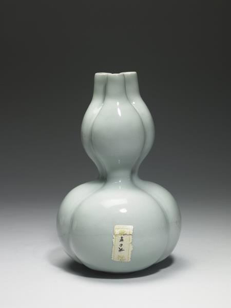 冬青釉三連葫蘆瓶