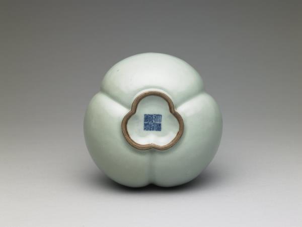 冬青釉三連葫蘆瓶