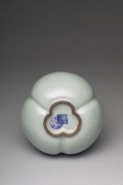 冬青釉三連葫蘆瓶