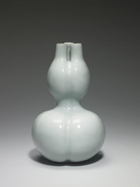 冬青釉三連葫蘆瓶