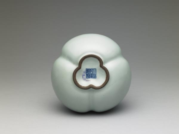 冬青釉三連葫蘆瓶