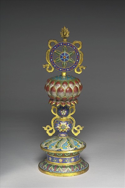 掐絲琺瑯八吉祥（法輪）