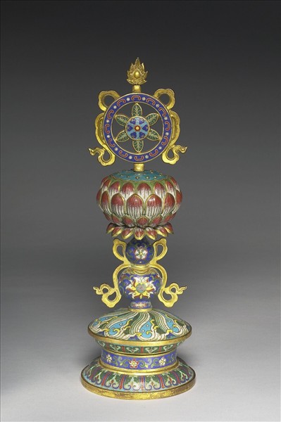 掐絲琺瑯八吉祥（法輪）