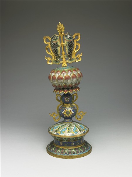 掐絲琺瑯八吉祥（雙魚）