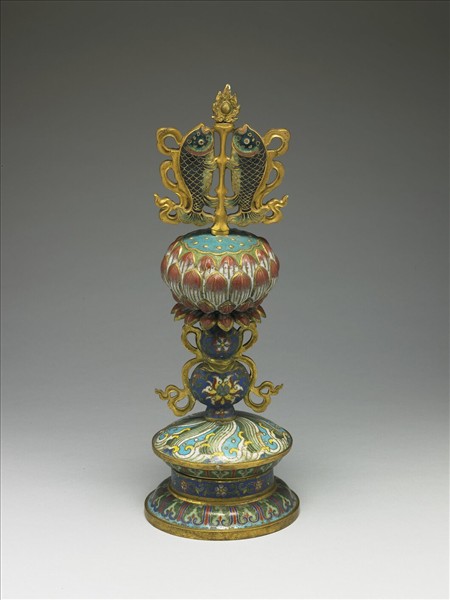 掐絲琺瑯八吉祥（雙魚）