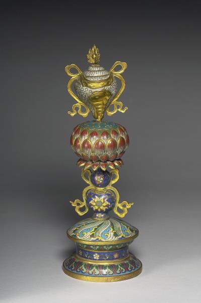 掐絲琺瑯八吉祥（寶螺）