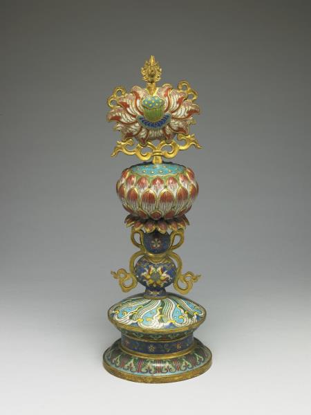 掐絲琺瑯八吉祥（蓮花）