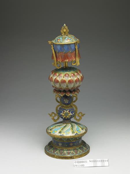 掐絲琺瑯八吉祥（寶蓋）