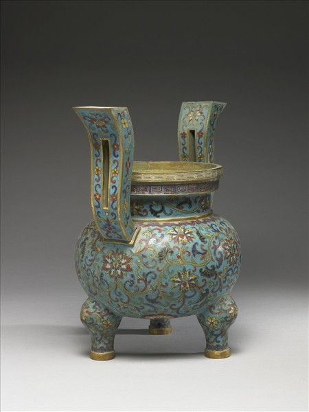 掐絲琺瑯香爐（五供）