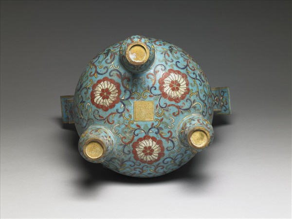 掐絲琺瑯香爐（五供）