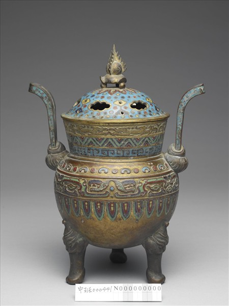 掐絲琺瑯香爐（五供）