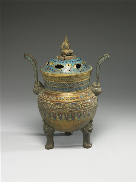 掐絲琺瑯香爐（五供）