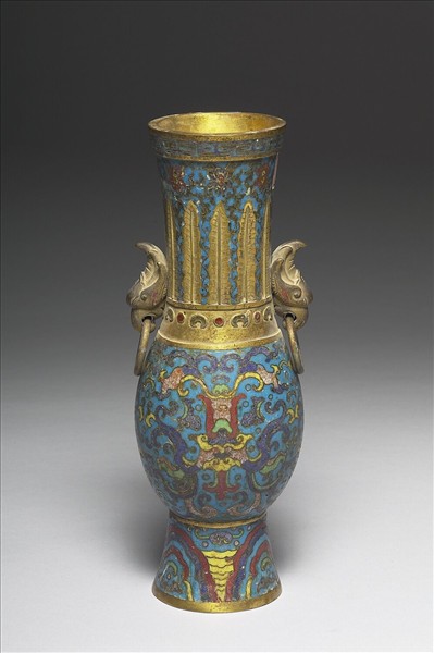 掐絲琺瑯瓶（五供）