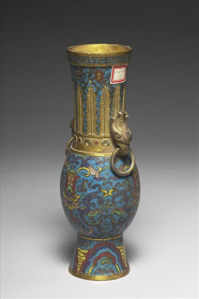 掐絲琺瑯瓶（五供）