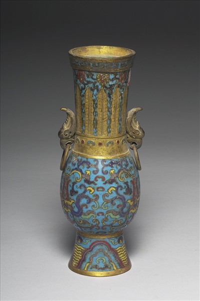 掐絲琺瑯瓶（五供）