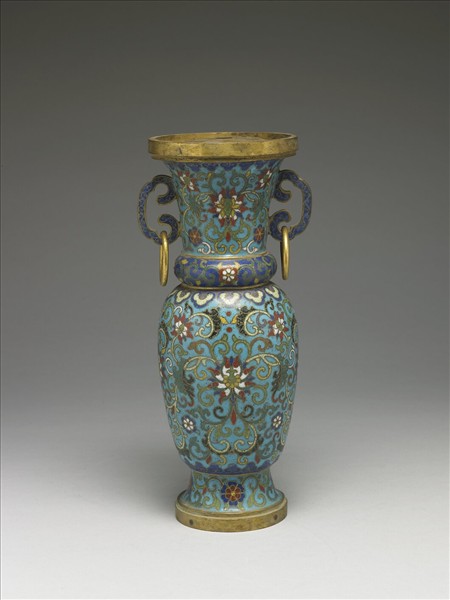 掐絲琺瑯瓶（五供）