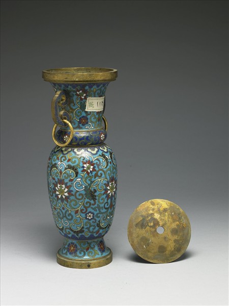 掐絲琺瑯瓶（五供）