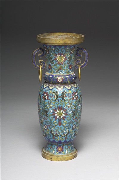 掐絲琺瑯瓶（五供）