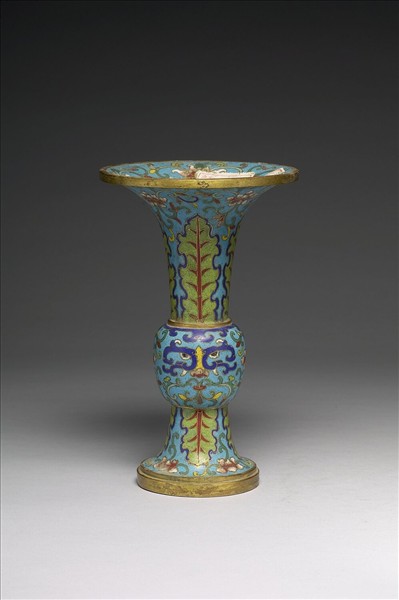 掐絲琺瑯瓶（五供）