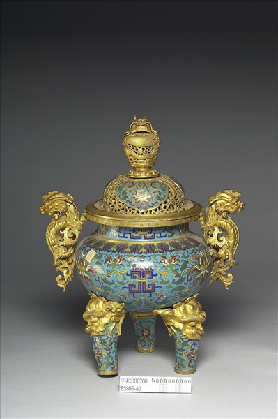 掐絲琺瑯爐（五供）