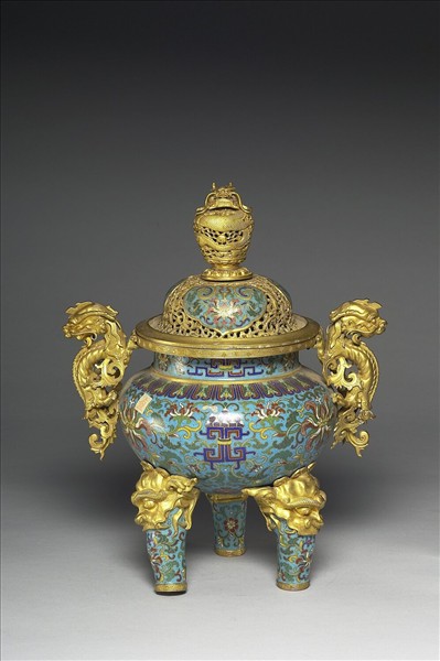 掐絲琺瑯爐（五供）