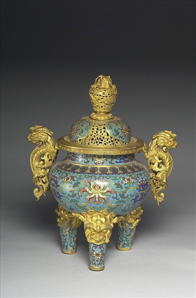 掐絲琺瑯爐（五供）