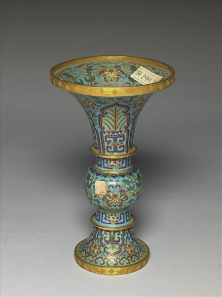 掐絲琺瑯瓶（五供）