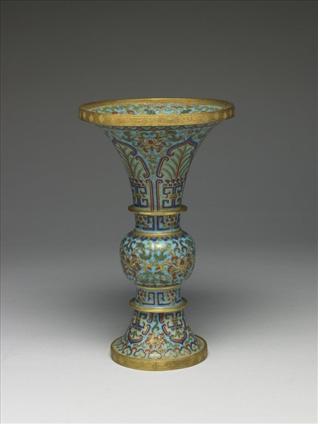 掐絲琺瑯瓶（五供）