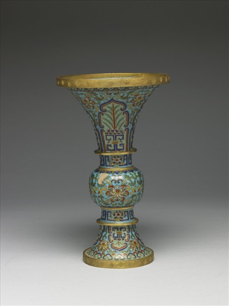 掐絲琺瑯瓶（五供）