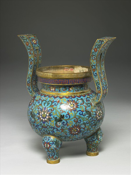 掐絲琺瑯爐(五供)