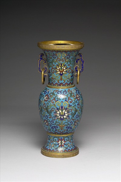 掐絲琺瑯瓶(五供)