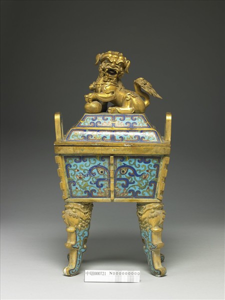 掐絲琺瑯爐(五供)