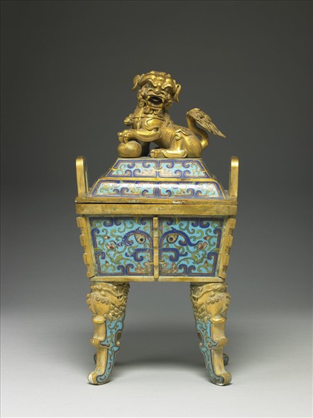 掐絲琺瑯爐(五供)