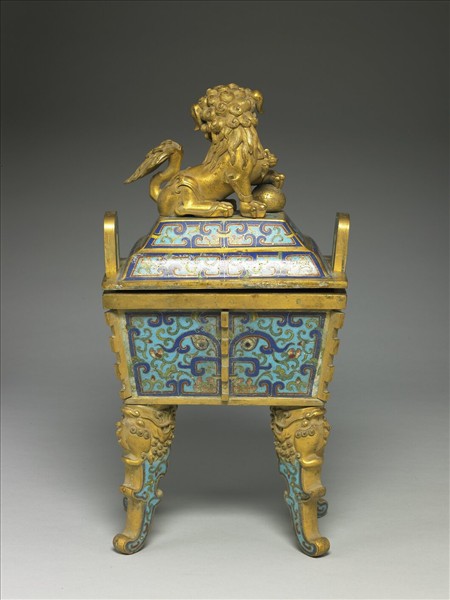 掐絲琺瑯爐(五供)