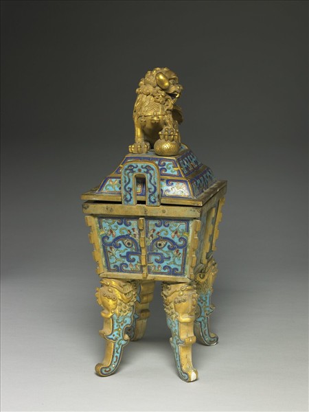 掐絲琺瑯爐(五供)