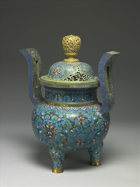 掐絲琺瑯爐(五供)