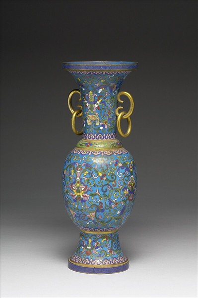 掐絲琺瑯瓶(五供)