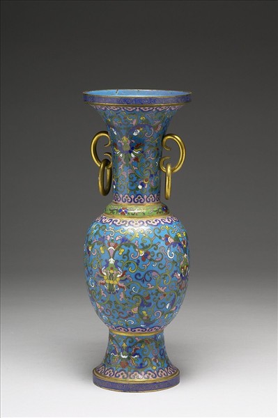 掐絲琺瑯瓶(五供)