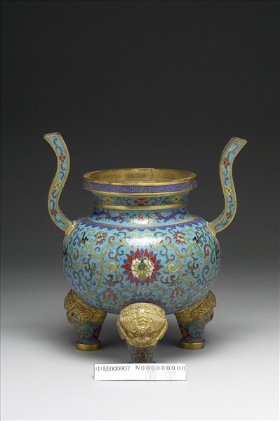 掐絲琺瑯香爐（五供）