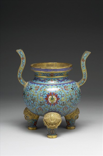 掐絲琺瑯香爐（五供）