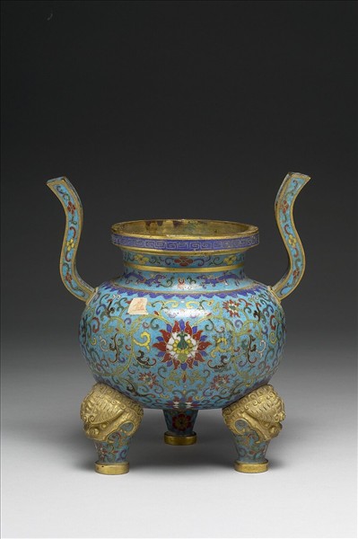 掐絲琺瑯香爐（五供）