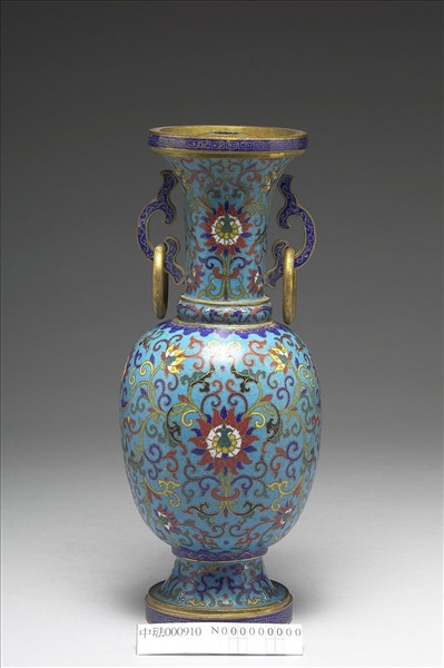 掐絲琺瑯瓶（五供）