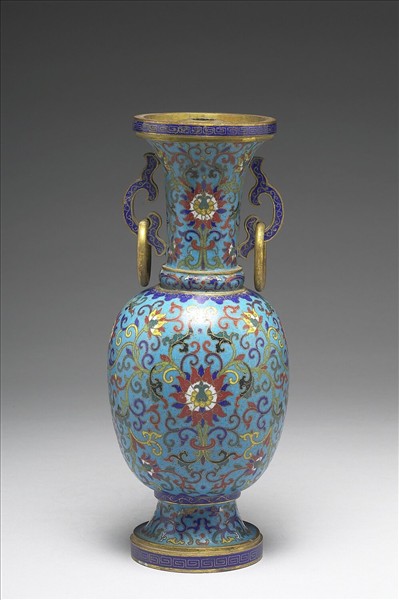 掐絲琺瑯瓶（五供）