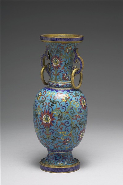 掐絲琺瑯瓶（五供）