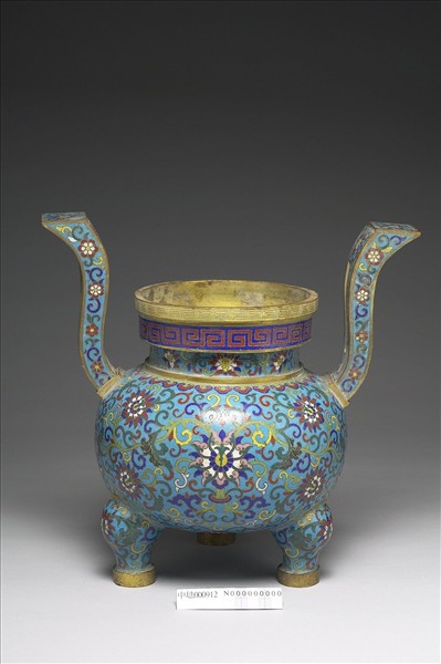 掐絲琺瑯香爐（五供）