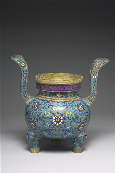 掐絲琺瑯香爐（五供）