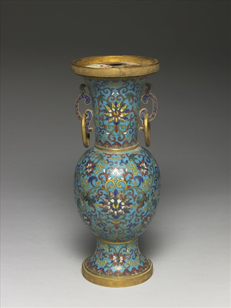 掐絲琺瑯瓶（五供）